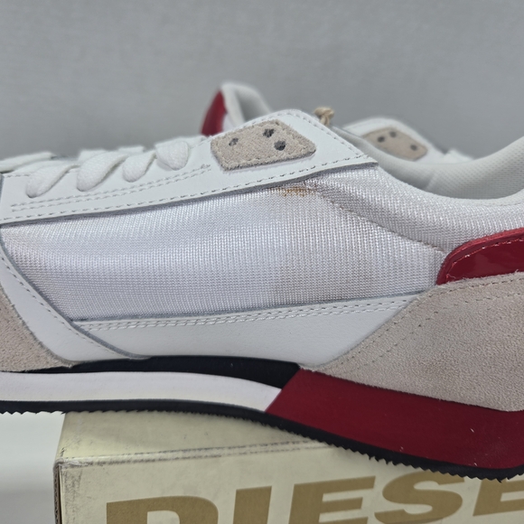 Diesel Owens White, Red, Blue, and Tan Running Sneakers Men's Size 10 - Picture 10 of 14